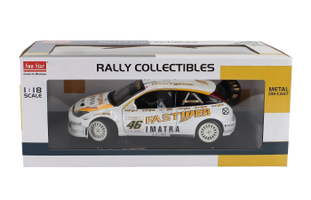 FORD ENGLAND Focus Rs Wrc №46 Winner Rally Monza (2006) Valentino Rossi - Carlo Cassina, White Yellow