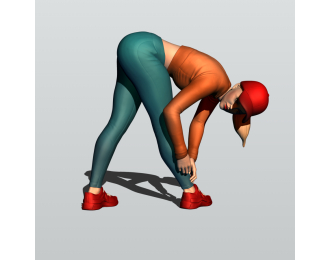 Фигурка Спортсменка 1, окрашенная