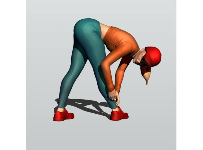 Фигурка Спортсменка 1, окрашенная