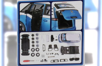 Сборная модель VOLKSWAGEN Id.buzz Minibus (2023), Light Blue Met White