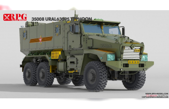 Сборная модель Russian 63095 Typhoon-U 6x6 Mine resistant ambush protected vehicle w/Sagged wheel set x6 PCS