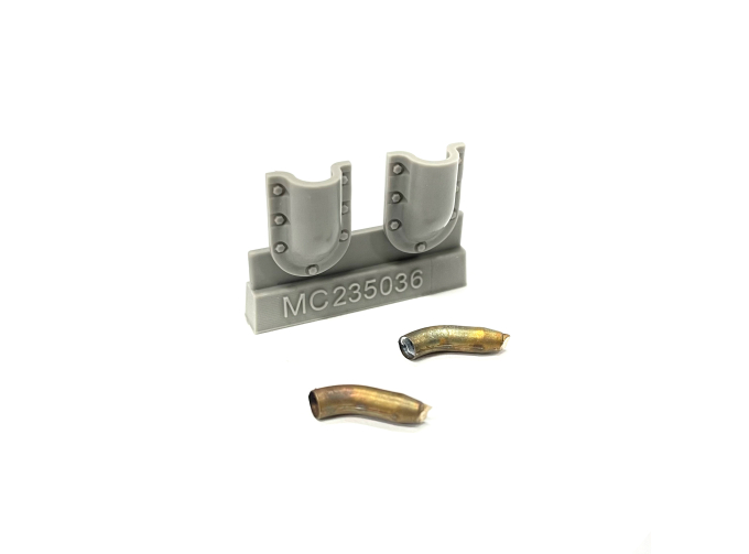 Металлические выхлопные патрубки с бронировками для тип 34, тип 6, с высокими проточками