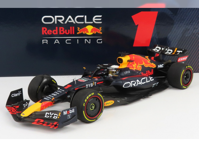 RED BULL F1 Rb18 Team Oracle Red Bull Racing №1 Winner Saudi Arabia Gp World Champion (2022) Max Verstappen, Matt Blue Yellow Red