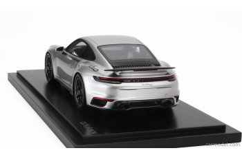 PORSCHE 911 992 Turbo Coupe 2024 - 50th Anniversary 911 Turbo - Con Vetrina - With Showcase, Silver