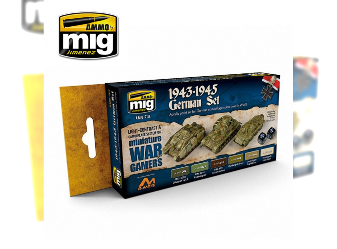 Набор красок WARGAME 1943-1945 GERMAN SET (цвета техники Германии1943-1945)