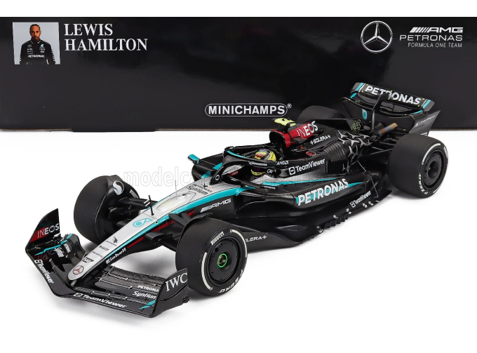 MERCEDES-BENZ GP F1 W15 Eq Performance Team Amg Petronas Motorsport №44 4th Austrian Gp (2024) Lewis Hamilton, Black Silver Green