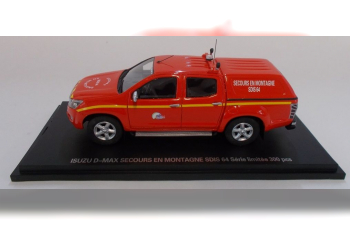 ISUZU D-MAX PICK-UP DOUBLE CABINE CLOSED VLTT SDIS 64 SECOURS EN MONTAGNE SAPEURS POMPIERS (2017)