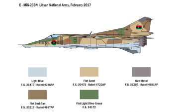 Сборная модель Самолёт M-23 MF/BN FLOGGER