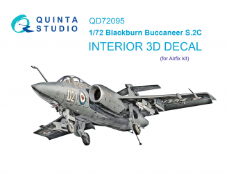 3D Декаль интерьера кабины Blackburn Buccaneer S.2C (Airfix)