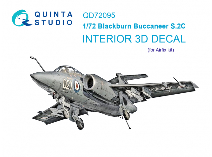 3D Декаль интерьера кабины Blackburn Buccaneer S.2C (Airfix)