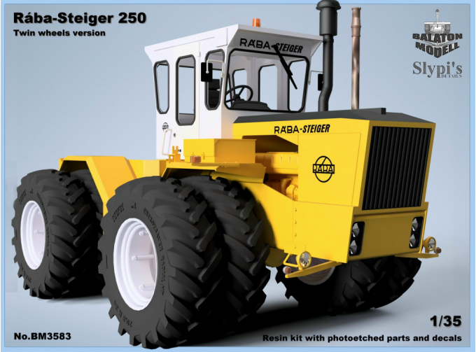 Сборная модель Rába-Steiger 250 heavy tractor w. twin wheels