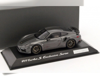 PORSCHE 911 Turbo S Exclusive Series 991 2017 gris quartz