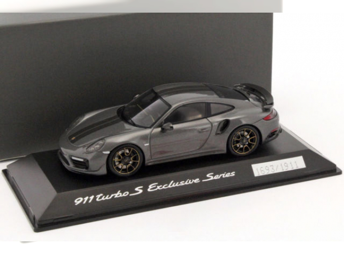 PORSCHE 911 Turbo S Exclusive Series 991 2017 gris quartz