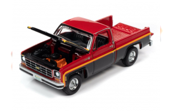 CHEVROLET C10 Scottsdale Sport Pickup Truck Red and Black 1979