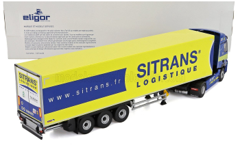RENAULT T-line E-tech Truck Cassonato Sitrans Transports (2023), Blue Yellow