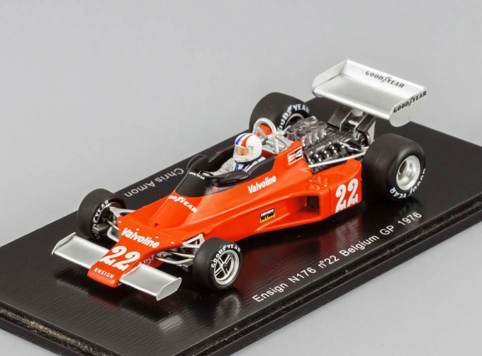 ENSIGN N176, 22 Belgium GP 1976 Chris Amon (FI), red