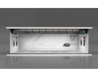 Parking Garage *Mazda with light*, white