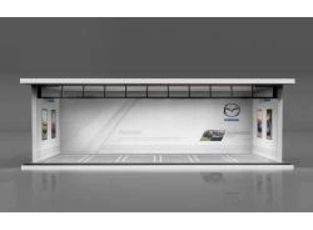 Parking Garage *Mazda with light*, white