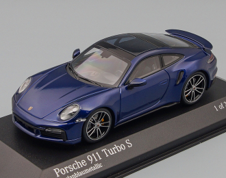 PORSCHE 911 (992) TURBO S - 2020 - BLUE METALLIC