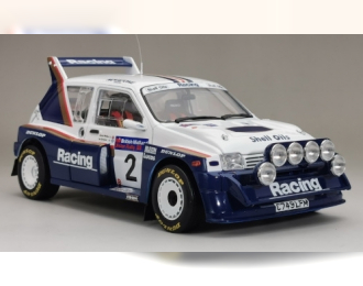 MG Metro 6R4 №2 British Midland Ulster Rallye Rothmans Racing (1986), blue/white