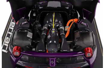FERRARI LaFerrari (2012) - CON VETRINA - WITH SHOWCASE, dubai purple