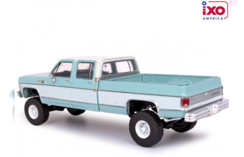 CHEVROLET Silverado K30 Crew Cab Fleetside Lifted (1978), light blue/white
