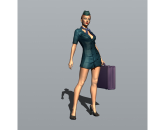 Фигурка 763 Стюардесса 5, окрашенная