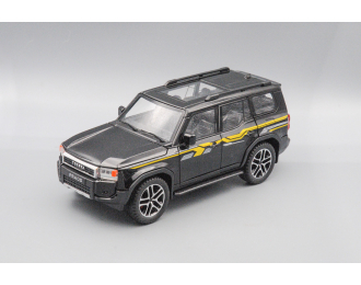 TOYOTA Land Cruiser 250 (Prado) чёрный, 21 см.