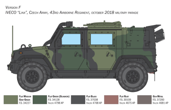 Сборная модель IVECO FIAT Vlmv Lince Military 2010