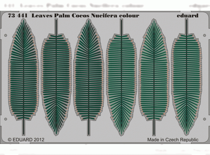 Фототравление для Leaves Palm Cocos Nucifera colour