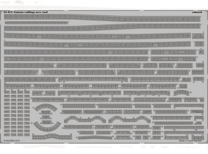 Фототравление для Yamato railings new tool