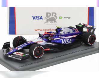 RACING BULLS F1 Vcarb-01 Team Visa Cash App №22 Saudi Arabia Gp (2024) Yuki Tsunoda, Blue White