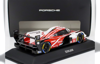 PORSCHE 963 9rd 4.6l Turbo V8 Team Porsche Penske Motorsport N 6 4th 24h Le Mans (pole Position) (2024) Kevin Estre - Andre Lotterer - Laurens Vanthoor, Red White Black