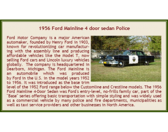 FORD Mainline 4х дверный седан полицейская