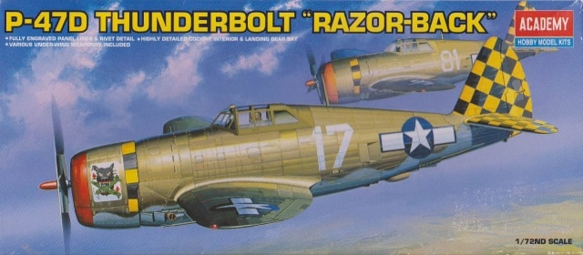 Сборная модель Американский тяжелый истребитель Republic P-47D Thunderbolt "Razorback"