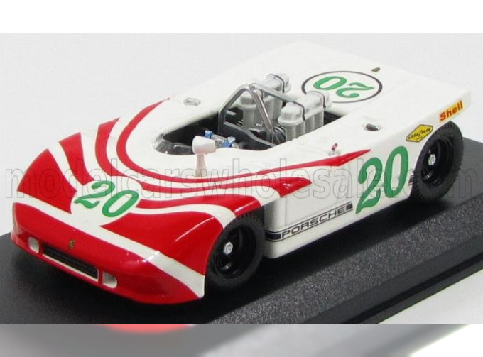 PORSCHE 908/3 N 20 Targa Florio 1970 Elford - Herrmann, White Red