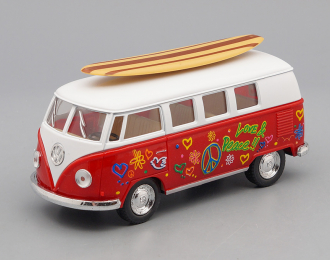 VOLKSWAGEN Classical Bus Surfboard (1962), red / white