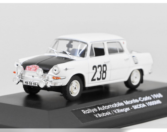 SKODA 1000MB Rallye Automobile Monte-Carlo №238 V. Bobek / V. Rieger (1968), white