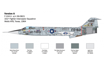 Сборная модель Самолет F-104 STARFIGHTER A/C