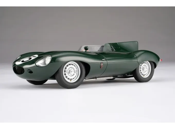 JAGUAR D-type Winner 12h Reims #25 Hamilton, Bueb (1956), green