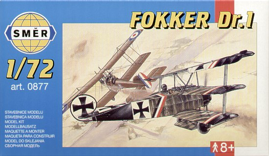Сборная модель Самолёт Fokker Dr.I