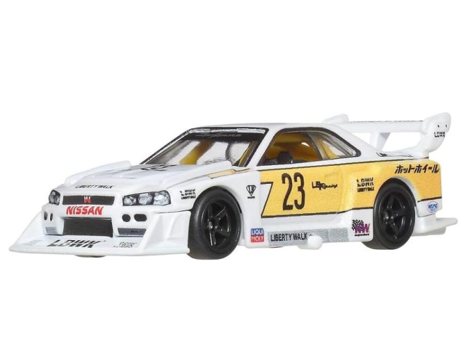 NISSAN Skyline Lb-er34 Lb-works Super Silhouette №23 Racing (2020), White Yellow