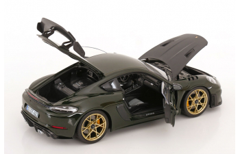 PORSCHE Cayman GT4 RS Weissach Package (2023), dark green