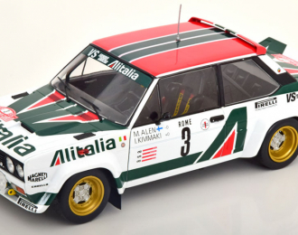 FIAT 131 Abarth Alitalia №3 3rd Rally Montecarlo (1979) M.Alen - I.Kivimaki, White Red Green