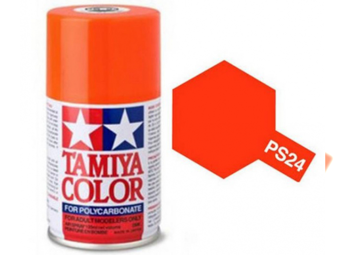 Краска спрей флуоресцентный оранжевый PS-24 Fluorescent Orange (в баллоне), 100 мл.