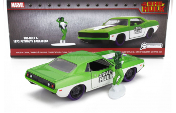 PLYMOUTH Barracuda With She-hulk Figures (1973), Green White