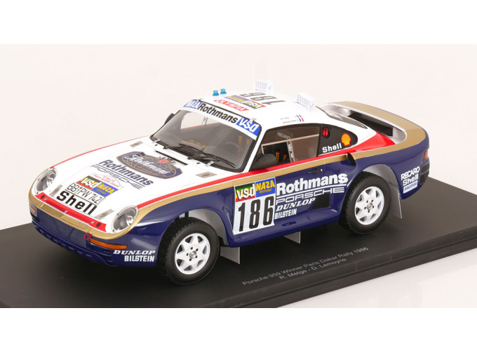 PORSCHE 959 №186 Winner Rally Paris Dakar, Metge/Lemoyne (1986), Rothmans