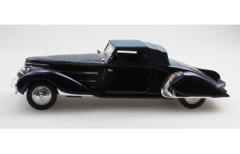 DELAGE D8-85 cabriolet by Chapron top up (1935), black