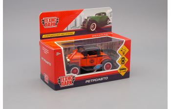 Ретроавто, зеленый + световые и звуковые эффекты