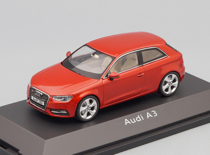 AUDI A3 3-dr (2012), red